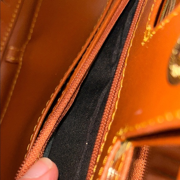 Dooney&Bourke Vintage Black Pebbled Wallet with Checkbook - Picture 8 of 10